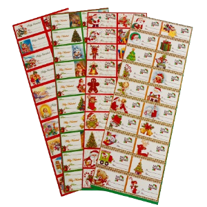 TARJETA STICKER NAVIDAD