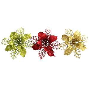 FLOR NAVIDEÑA SET X 3
